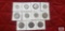 Italian coins in coin holders