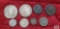 Variety of foreign coins/tokens.