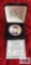 2002 Elvis Presley U.S. Silver Eagle colorized coin.