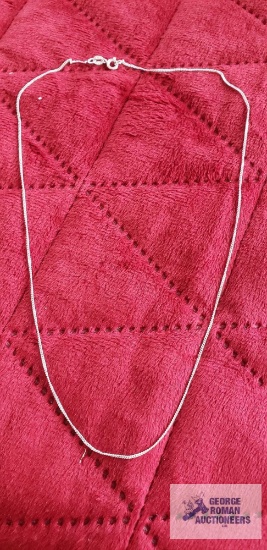 Silver colored chain, marked 925