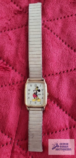 Lorus Mickey Mouse watch on Speidel band, needs repaired.