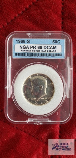 1968-S Kennedy silver half dollar.