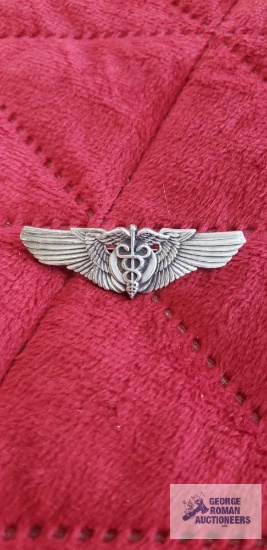 United States Army Air Forces Flight Surgeon Wing, marked sterling.