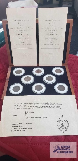 8 Cash coins recovered in 1985 from the remains of the honorable East India Company ship, Admiral