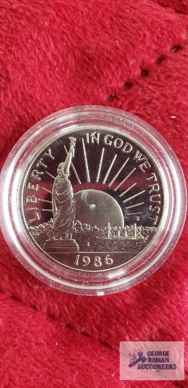 1986-S Statue of Liberty commemorative half dollar.