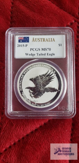 2015-P Australian Wedge-Tailed Eagle coin, 1 oz, 999 silver