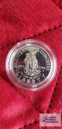 1989-S Congress Bicentennial half dollar coin