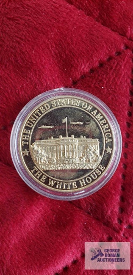 The United States of America, The White House, Seal of the President, gold colored token