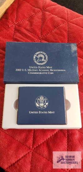 United States Mint, 2002 US Military Academy bicentennial commemorative silver dollar coin
