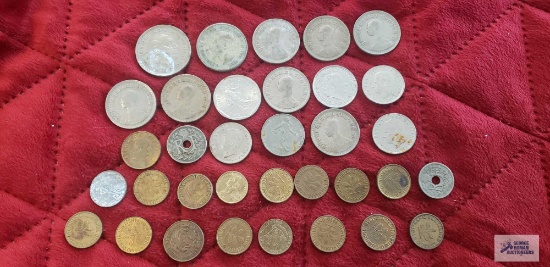Foreign coins.