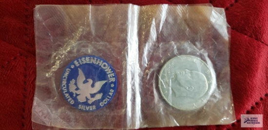 1971-S Eisenhower silver dollar, uncirculated.