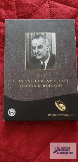 2015 The United States Mint Coin and Chronicles set, Lyndon, B Johnson.
