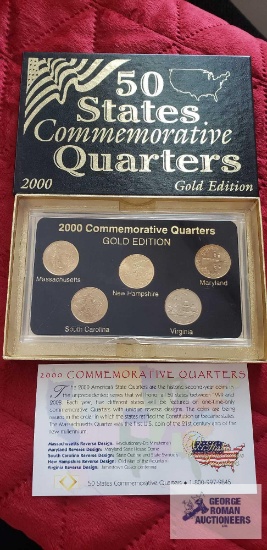 2000 Gold edition commemorative state quarters.