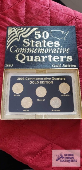 2003 Gold edition commemorative state quarters.