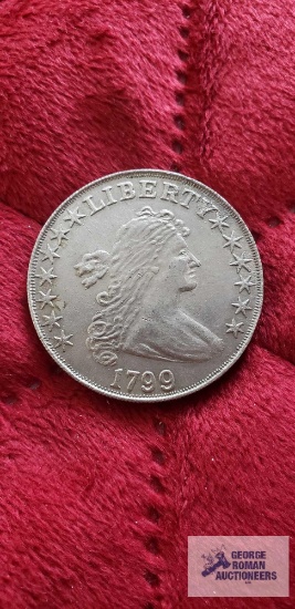 1799 Draped bust silver dollar.