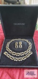 Swarovski necklace, bracelet and earrings set
