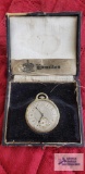 Hamilton pocket watch, marked Wadsworth quality 14k gold filled 17 jewels