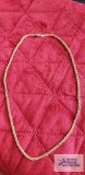 Gold colored necklace, marked 925 Italy.
