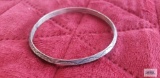 Silver color bracelet, marked sterling