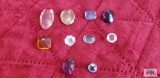 Variety of large gemstones