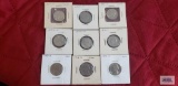 (4) 1953-S, (2) 1953-D, (2) 1954-S, and (1) 1954-D Jefferson nickels.