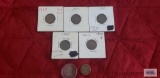 1860, 1884, 1897, 1898, 1900, 1904, and 1907 Indian Head pennies