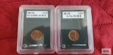 (2) 1909 Lincoln VDB pennies.