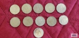(10) Canadian $1 Loonie coins