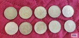 (10) Canadian $1 Loonie coins