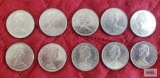 (10) 1968 Canadian $1 coins