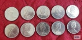 (10) 1968 Canadian $1 coins