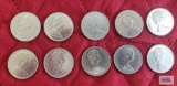 (10) 1968 Canadian $1 coins