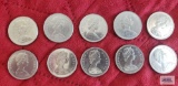 (10) 1968 Canadian $1 coins