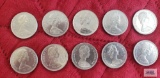 (10) 1968 Canadian $1 coins
