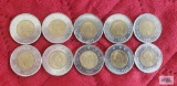 (10) Canadian $2Loonie coins