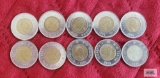 10 Canadian $2Loonie coins