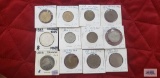Foreign coins in coin holders