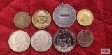 Foreign coins and medallions