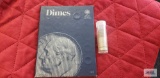 Dime book with some Canadian dimes and Canadian nickles