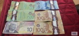 Canadian polymer and paper notes