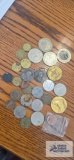 Sir Barton Triple Crown Winner medallion. Las Vegas casino souvenir tokens, and other tokens