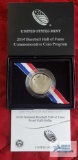 2014-S The United States Mint, Baseball Hall of Fame Commemorative half dollar coin, clad proof