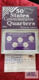 1999 Platinum edition commemorative state quarters.