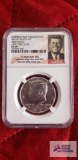 2014-D Kennedy 50th anniversary silver fifty cent high relief, early release, coin