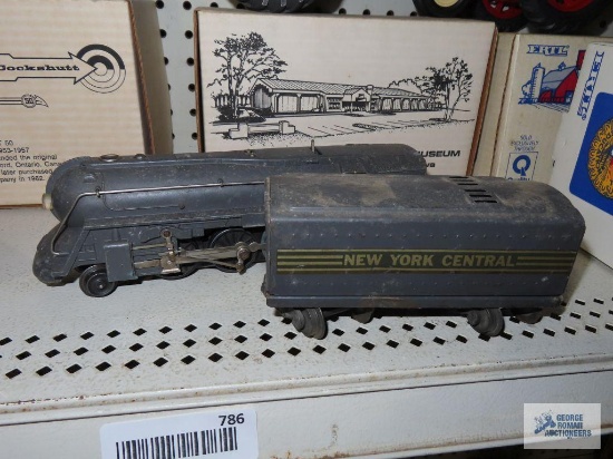 Lionel number 027 locomotive with number 221-T New York Central coal ...