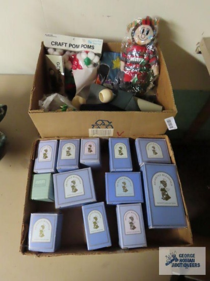 Avon Heavenly Blessings Nativity Collection figurines, Brutus figurine, crafting supplies