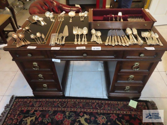 Leather top desk