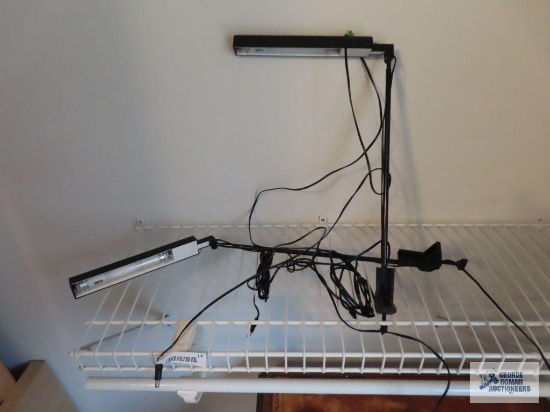 Two clip-on grow lights