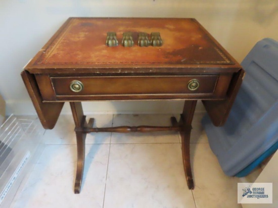 Vintage drop leaf table, top needs refinished