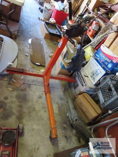 Orange engine stand